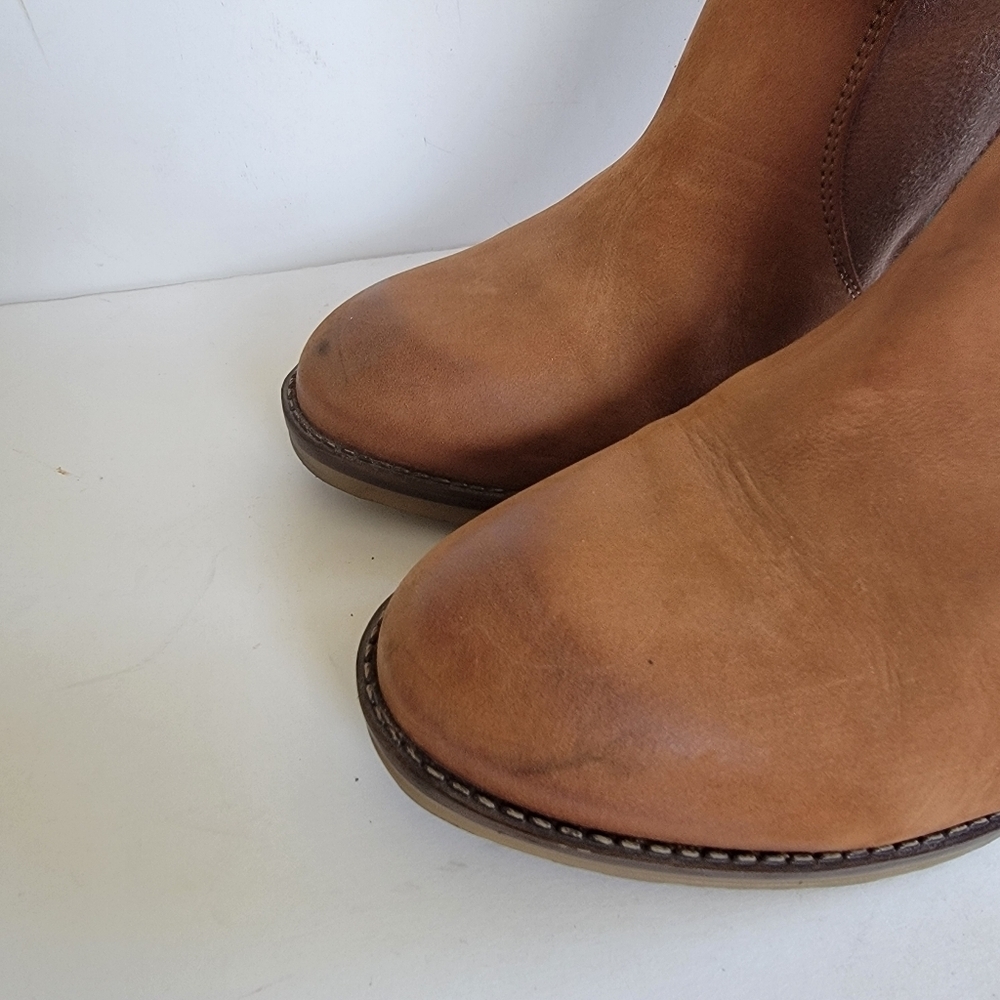 Desigual Tan Suede Ankle Boots Size 41 US 10 Boho Pink Turquoise Floral Eclectic - Picture 11 of 16